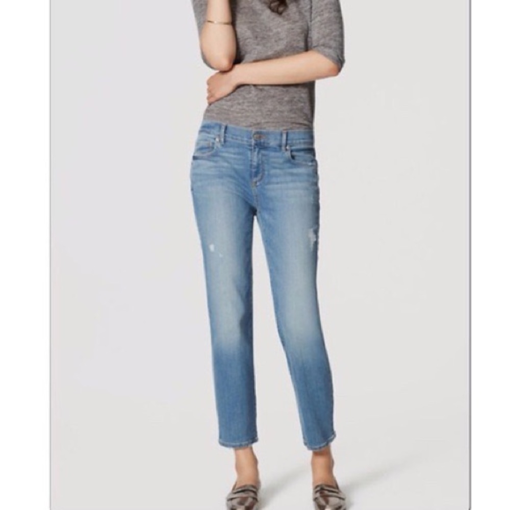 LOFT Straight Crop Jeans